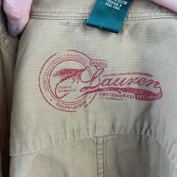 EUC Lauren Ralph Lauren Womens Traditional Sport Fly Fishing Shirt Size M - Picture 9 of 11